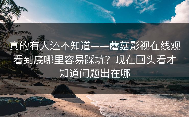 真的有人还不知道——蘑菇影视在线观看到底哪里容易踩坑？现在回头看才知道问题出在哪